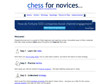 Tablet Screenshot of chessfornovices.com